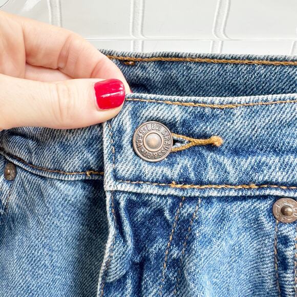 Levi’s Vintage Orange Tab High Rise Denim Shorts 90s Boyfriend Jean Cotton 26 - Picture 3 of 9